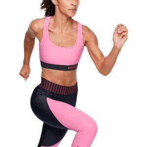 image:imageUnder Armour Womens Crossback Mid Impact Sports BraLipstick 691Lipstick