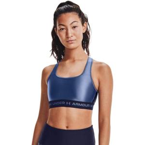 image:imageUnder Armour Womens Crossback Mid Impact Sports BraMineral Blue 470Mineral Blue