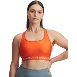 image:imageUnder Armour Womens Crossback Mid Impact Sports BraOrange BaseWhite