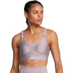 image:imageUnder Armour Womens Infinity High Impact Sports Bra Plus016 Tetra Gray   White