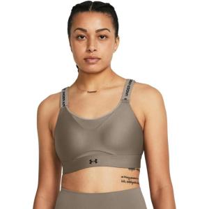 image:imageUnder Armour Womens Infinity High Impact Sports Bra Plus200 Taupe Dusk   Black