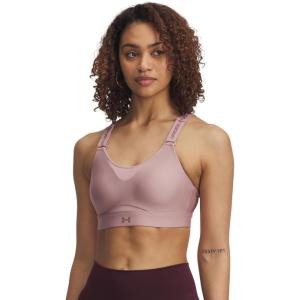 image:imageUnder Armour Womens Infinity High Impact Sports Bra Plus673 Tourmaline Pink   Maroon Mist
