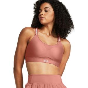 image:imageUnder Armour Womens Infinity High Impact Sports Bra Plus696 Canyon Pink   White