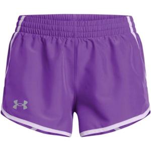 image:imageUnder Armour Girls Fly By Shorts525 Lavish  Salt Purple  Reflective