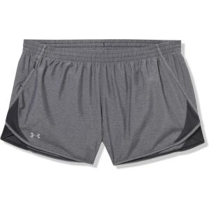 image:imageUnder Armour Womens Fly By Heathered Shorts001 Black   Reflective