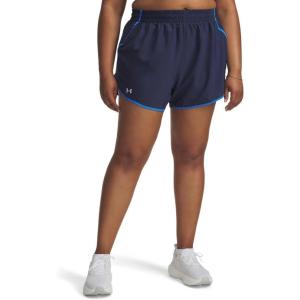 image:imageUnder Armour Womens Fly by Shorts403 Washed Navy  Blue Atlantis  Reflective