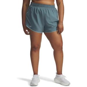 image:imageUnder Armour Womens Fly by Shorts587 Jasper Blue  Serpentine  Reflective