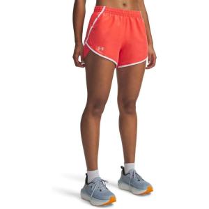 image:imageUnder Armour Womens Fly by Shorts690 Venom Red  White  Reflective