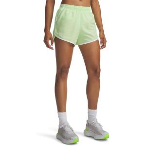image:imageUnder Armour Womens Fly by Shorts712 Lumos Lime  White  Reflective