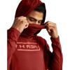 image:imageUnder Armour Mens Isochill Ninja Hook Hoodie840 Earthen Orange   Canyon Pink