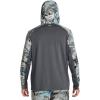 image:imageUnder Armour Mens Isochill Shore Break Camo Hoodie012 Pitch Gray  Pitch Gray  Lime Surge