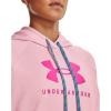 image:imageUnder Armour womens Shoreline Terry Hoodie100 White   Pink Sugar