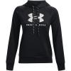 image:imageUnder Armour womens Shoreline Terry HoodieBlack 001Electric Tangerine