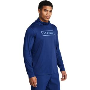image:imageUnder Armour Mens Isochill Ninja Hook Hoodie432 Tech Blue   Horizon Blue
