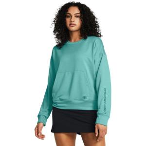 image:imageUnder Armour Womens Shoreline Terry Crew482 Radial Turquoise  Coastal Teal  Coastal Teal