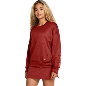 image:imageUnder Armour Womens Shoreline Terry Crew840 Earthen Orange   Canyon Pink