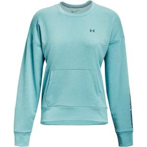 image:imageUnder Armour Womens Shoreline Terry CrewCloudless Sky 400White