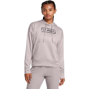 image:imageUnder Armour womens Shoreline Terry Hoodie015 Tetra Gray   Black