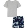 image:imageUnder Armour Boys 2piece Short Sleeve Tshirt and Shorts Set Outdoor CollectionCamo Logo Gray