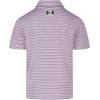 image:imageUnder Armour Boys Matchplay Short Sleeve Golf Polo Lightweight Performance Stretch Logo DetailingPurple Crest
