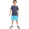 image:imageUnder Armour Boys Performance Tech Shorts Elastic Waistband Lightweight amp FastDryingFresco Blue Mesh