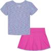 image:imageUnder Armour Girls 2piece Short Sleeve Tee and Skort Set Lightweight and ComfortableFluo Fuchsia