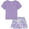 image:imageUnder Armour Girls 2piece Short Sleeve Tee and Skort Set Lightweight and ComfortableTransparent Printed
