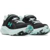 image:imageUnder Armour Girls Pre School Charged Assert 11 Alternate Closure002 BlackRefresh MintGreen Mode