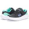 image:imageUnder Armour Kids Pre School Surge 4 Alternate Closure Running Shoes004 BlackComet GreenVirtual Violet