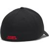 image:imageUnder Armour Mens Blitzing Cap Stretch Fit005 Black   Racer Red
