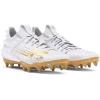image:imageUnder Armour Mens Blur Smoke Suede 20 McFootball Shoe100 WhiteWhiteMetallic Gold