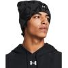image:imageUnder Armour Mens Halftime Novely Cuff Beanie010 Jet Gray  Black  White