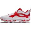 image:imageUnder Armour Mens Leadoff Icon Low Rm Baseball Cleats101 WhiteRedRed