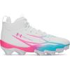 image:imageUnder Armour Mens Spotlight Hammer Football Cleats101 WhiteFresco BluePink Rave