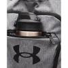 image:imageUnder Armour Unisex Hustle Sackpack 400 RoyalBlackMetallic Silver One Size Fits Most025 Castlerock  Black  Black