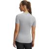 image:imageUnder Armour Womens HeatGear Compression ShortSleeve TShirtMod Grayblack