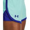 image:imageUnder Armour Womens Play Up 5inch Shorts361 Neo Turquoise  Team Royal  Team Royal
