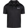image:imageUnder Armour Boys Matchplay Short Sleeve Golf Polo Lightweight Performance Stretch Logo DetailingBlack Solid
