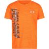 image:imageUnder Armour Boys Short Sleeve Wordmark Graphic TShirt Lightweight amp Breathable Relaxed FitBlaze Orange Tech