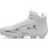 image:imageUnder Armour Mens Spotlight Hammer Football Cleats100 WhiteMetallic SilverMetallic Silver