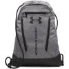 image:imageUnder Armour Unisex Hustle Sackpack 400 RoyalBlackMetallic Silver One Size Fits Most025 Castlerock  Black  Black