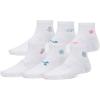 image:imageUnder Armour Unisex Youth Essential Quarter Socks 6 Pack107 White  White  Boundless Blue