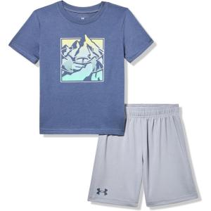 image:imageUnder Armour Boys 2piece Short Sleeve Tshirt and Shorts Set Outdoor CollectionGray Summit Sq