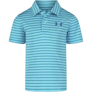 image:imageUnder Armour Boys Matchplay Short Sleeve Golf Polo Lightweight Performance Stretch Logo DetailingFresco Blue