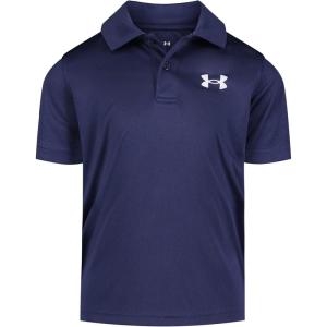 image:imageUnder Armour Boys Matchplay Short Sleeve Golf Polo Lightweight Performance Stretch Logo DetailingMidnight Navy Solid