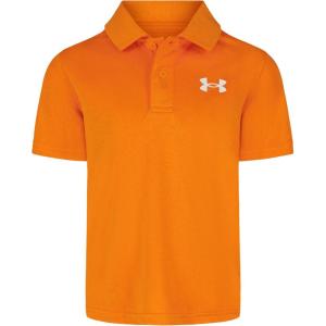 image:imageUnder Armour Boys Matchplay Short Sleeve Golf Polo Lightweight Performance Stretch Logo DetailingSquad Orange