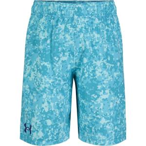 image:imageUnder Armour Boys Performance Tech Shorts Elastic Waistband Lightweight amp FastDryingBlue Surf Crystal