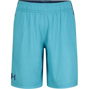 image:imageUnder Armour Boys Performance Tech Shorts Elastic Waistband Lightweight amp FastDryingBlue Surf Strikeout