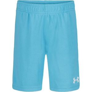 image:imageUnder Armour Boys Performance Tech Shorts Elastic Waistband Lightweight amp FastDryingFresco Blue Mesh