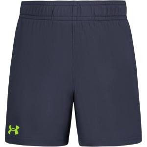 image:imageUnder Armour Boys Performance Tech Shorts Elastic Waistband Lightweight amp FastDryingGray Block Print